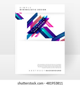 Geometric background. Template for covers, flyers, banners, posters and placards. Eps10 vector illustration