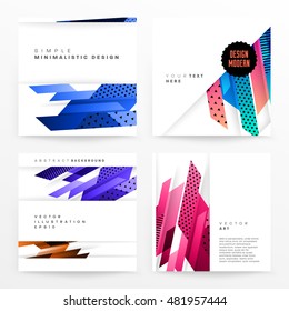 Geometric background. Template for covers, flyers, banners, posters and placards. Eps10 vector illustration