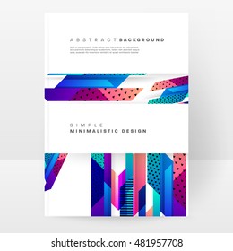 Geometric background. Template for covers, flyers, banners, posters and placards. Eps10 vector illustration