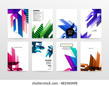Geometric background. Template for covers, flyers, banners, posters and placards. Eps10 vector illustration