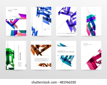 Geometric background. Template for covers, flyers, banners, posters and placards. Eps10 vector illustration
