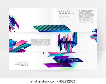 Geometric background. Template for covers, flyers, banners, posters and placards. Eps10 vector illustration