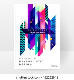 Geometric background. Template for covers, flyers, banners, posters and placards. Eps10 vector illustration