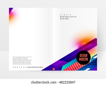 Geometric background. Template for covers, flyers, banners, posters and placards. Eps10 vector illustration