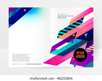 Geometric background. Template for covers, flyers, banners, posters and placards. Eps10 vector illustration