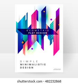 Geometric background. Template for covers, flyers, banners, posters and placards. Eps10 vector illustration