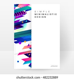 Geometric background. Template for covers, flyers, banners, posters and placards. Eps10 vector illustration