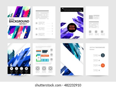 Geometric background. Template for covers, flyers, banners, posters and placards. Eps10 vector illustration