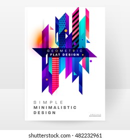 Geometrischer Hintergrund. Muster für Umschläge, Flyer, Banner, Plakate und Plakate. Eps10 Vektorgrafik