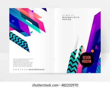 Geometric background. Template for covers, flyers, banners, posters and placards. Eps10 vector illustration