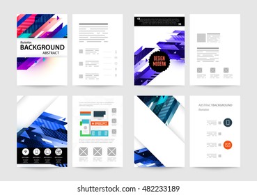 Geometric background. Template for covers, flyers, banners, posters and placards. Eps10 vector illustration