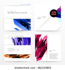 Geometric background. Template for covers, flyers, banners, posters and placards. Eps10 vector illustration