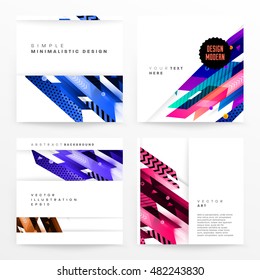 Geometric background. Template for covers, flyers, banners, posters and placards. Eps10 vector illustration