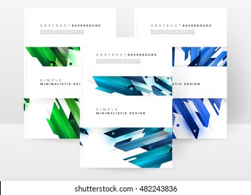 Geometric background. Template for covers, flyers, banners, posters and placards. Eps10 vector illustration