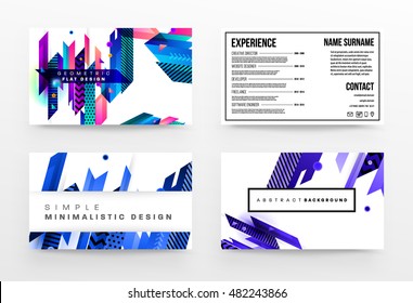Geometric background. Template for covers, flyers, banners, posters and placards. Eps10 vector illustration