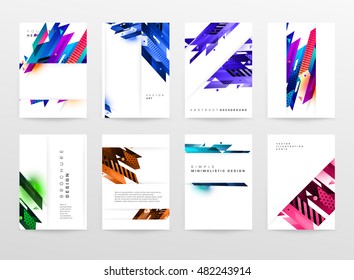 Geometric background. Template for covers, flyers, banners, posters and placards. Eps10 vector illustration