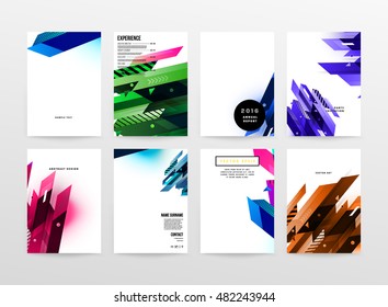 Geometric background. Template for covers, flyers, banners, posters and placards. Eps10 vector illustration