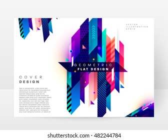 Geometric background. Template for covers, flyers, banners, posters and placards. Eps10 vector illustration