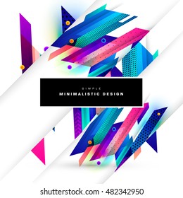Geometric background. Template for covers, flyers, banners, posters and placards. Eps10 vector illustration
