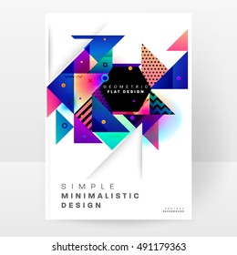 Geometric background Template covers, flyers, banners, posters and placards, may be used for presentations and book covers, EPS10 vector illustration