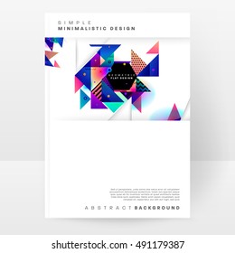 Geometric background Template covers, flyers, banners, posters and placards, may be used for presentations and book covers, EPS10 vector illustration