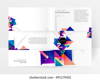 Geometric background Template covers, flyers, banners, posters and placards, may be used for presentations and book covers, EPS10 vector illustration