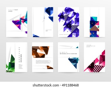 Geometrischer Hintergrund Vorlagenabdeckungen, Flyer, Banner, Plakate und Plakate können für Präsentationen und Buchumschläge, EPS10 Vektorgrafik, verwendet werden