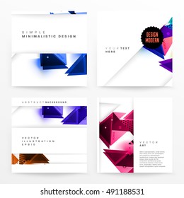 Geometric background Template covers, flyers, banners, posters and placards, may be used for presentations and book covers, EPS10 vector illustration