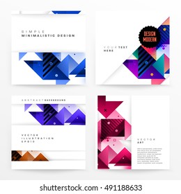 Geometric background Template covers, flyers, banners, posters and placards, may be used for presentations and book covers, EPS10 vector illustration