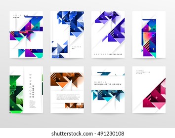 Geometric background Template covers, flyers, banners, posters and placards, may be used for presentations and book covers, EPS10 vector illustration