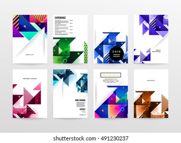 Geometric background Template covers, flyers, banners, posters and placards, may be used for presentations and book covers, EPS10 vector illustration