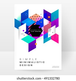 Geometric background Template for covers, flyers, banners, posters and placards, may be used for presentations and book covers, EPS10 vector illustration