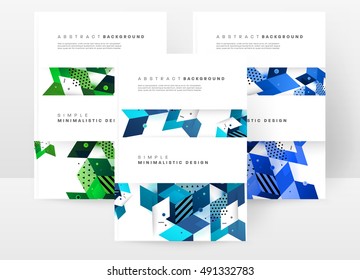 Plantilla de fondo geométrico para cubiertas, volantes, pancartas, carteles y carteles, puede utilizarse para presentaciones y portadas de libros, ilustración vectorial EPS10