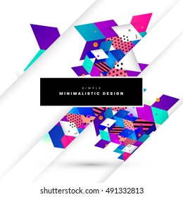 Geometric background Template for covers, flyers, banners, posters and placards, may be used for presentations and book covers, EPS10 vector illustration