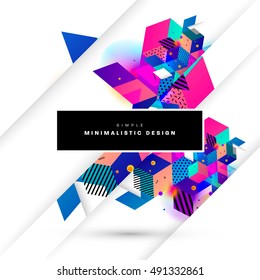 Geometric background Template for covers, flyers, banners, posters and placards, may be used for presentations and book covers, EPS10 vector illustration