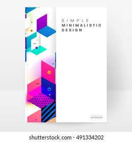 Geometric background Template for covers, flyers, banners, posters and placards, may be used for presentations and book covers, EPS10 vector illustration