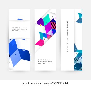 Geometric background Template for covers, flyers, banners, posters and placards, may be used for presentations and book covers, EPS10 vector illustration