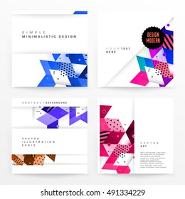 Geometric background Template for covers, flyers, banners, posters and placards, may be used for presentations and book covers, EPS10 vector illustration