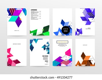 Geometrischer Hintergrund Vorlage für Cover, Flyer, Banner, Poster und Plakate, kann für Präsentationen und Buchumschläge, EPS10 Vektorgrafik, verwendet werden