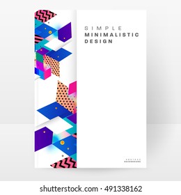 Geometrischer Hintergrund Vorlage für Cover, Flyer, Banner, Poster und Plakate, kann für Präsentationen und Buchumschläge, EPS10 Vektorgrafik, verwendet werden