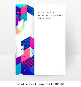 Geometric background Template for covers, flyers, banners, posters and placards, may be used for presentations and book covers, EPS10 vector illustration