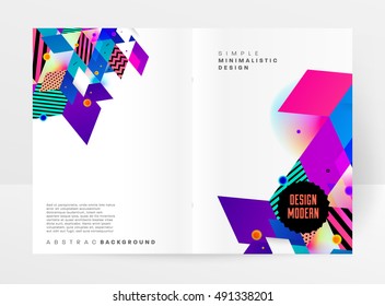 Geometric background Template for covers, flyers, banners, posters and placards, may be used for presentations and book covers, EPS10 vector illustration