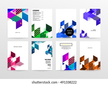 Geometric background Template for covers, flyers, banners, posters and placards, may be used for presentations and book covers, EPS10 vector illustration