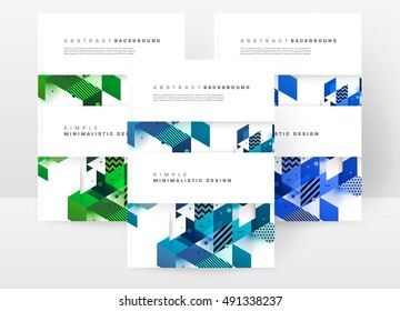 Geometrischer Hintergrund Vorlage für Cover, Flyer, Banner, Poster und Plakate, kann für Präsentationen und Buchumschläge, EPS10 Vektorgrafik, verwendet werden