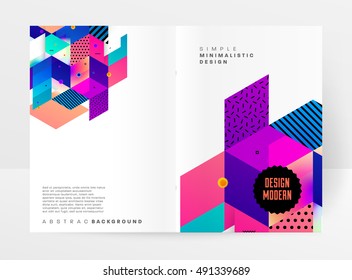 Geometric background Template for covers, flyers, banners, posters and placards, may be used for presentations and book covers, EPS10 vector illustration