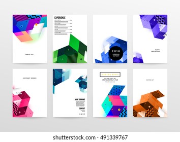 Geometric background Template for covers, flyers, banners, posters and placards, may be used for presentations and book covers, EPS10 vector illustration