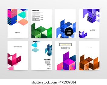 Geometric background Template for covers, flyers, banners, posters and placards, may be used for presentations and book covers, EPS10 vector illustration