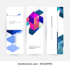 Plantilla de fondo geométrico para cubiertas, volantes, pancartas, carteles y carteles, puede utilizarse para presentaciones y portadas de libros, ilustración vectorial EPS10