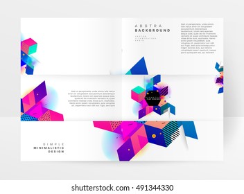 Geometric background Template for covers, flyers, banners, posters and placards, may be used for presentations and book covers, EPS10 vector illustration