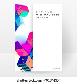 Geometric background Template for covers, flyers, banners, posters and placards, may be used for presentations and book covers, EPS10 vector illustration
